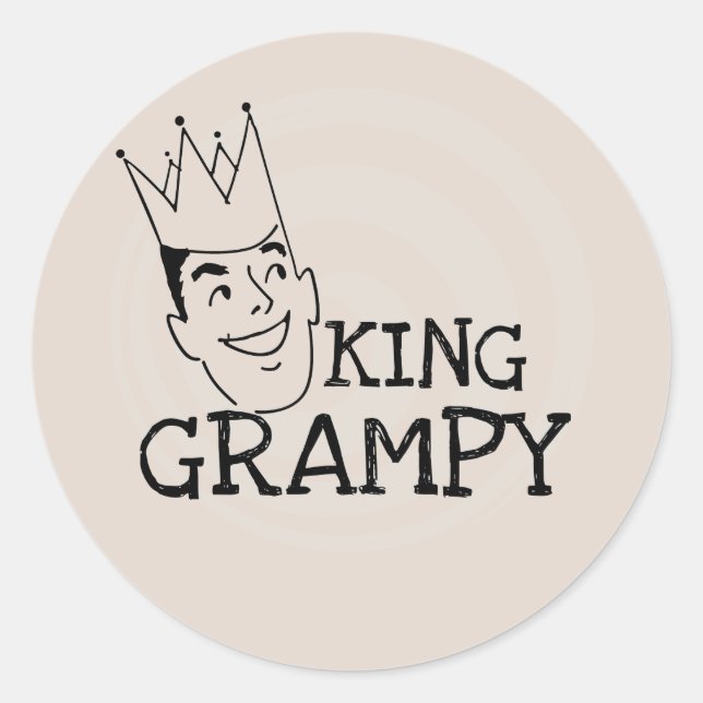 Adesivo King Grampy Camisetas e presentes (Frente)