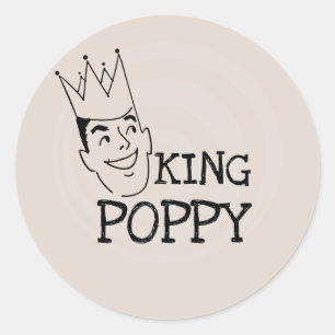 Adesivo King Poppy T-shirts e Gifts