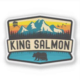 Adesivo King Salmon, Alasca