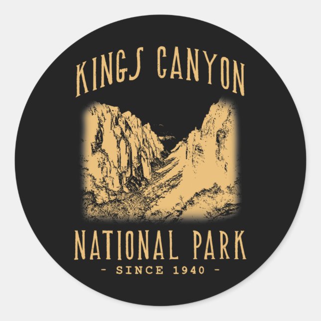 Adesivo Kings Canyon National Park  (Frente)