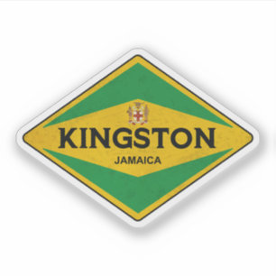 Adesivo Kingston Jamaica Vintage