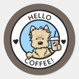 Adesivo KiniArt Cairn Terrier Coffee Stickers