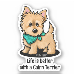Adesivo KiniArt Cairn Terrier Sticker