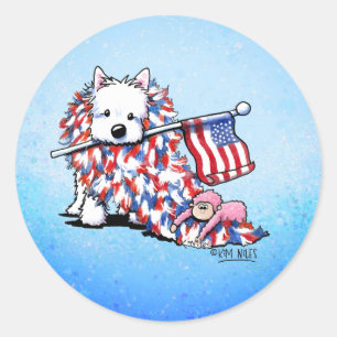 Adesivo KiniArt Liberty Westie