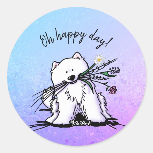 Adesivo KiniArt Samoyed (Frente)