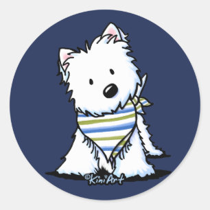 Adesivo KiniArt Scarf Westie