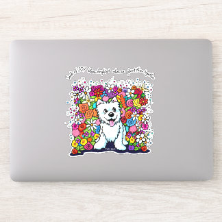 Adesivo KiniArt Westie Joyful Garden