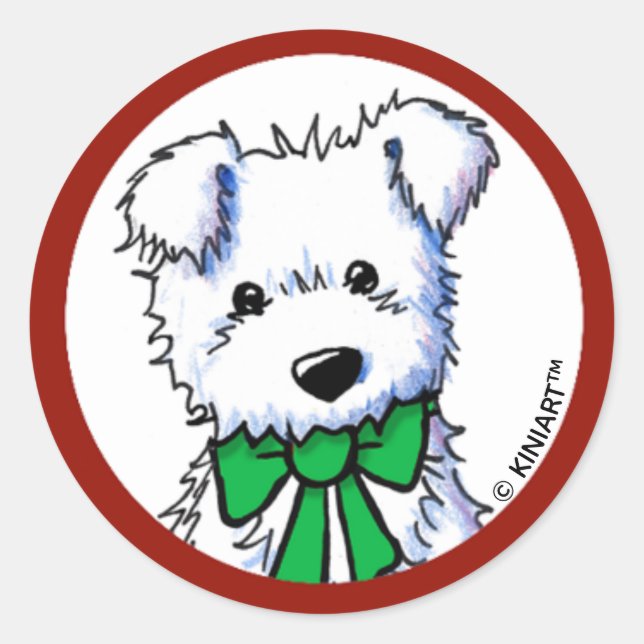 Adesivo KiniArt Westie Puppy (Frente)
