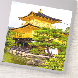 Adesivo Kinkaku-ji, pavilhão de ouros, Quioto