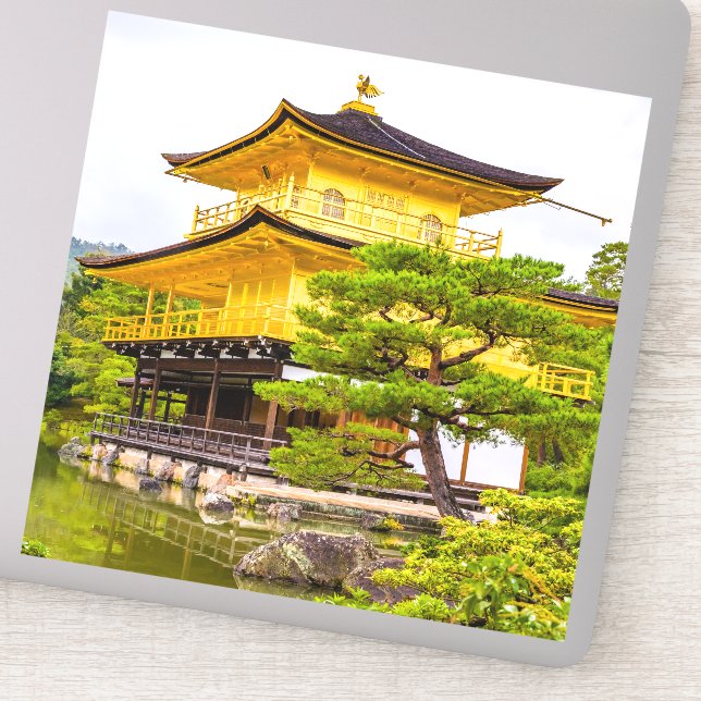 Adesivo Kinkaku-ji, pavilhão de ouros, Quioto (Detalhe)