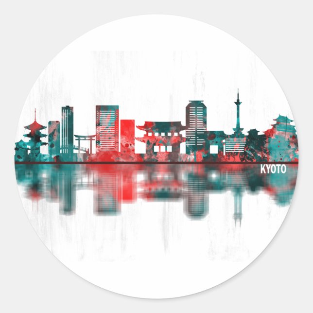 Adesivo Kioto - Japão - Skyline (Frente)