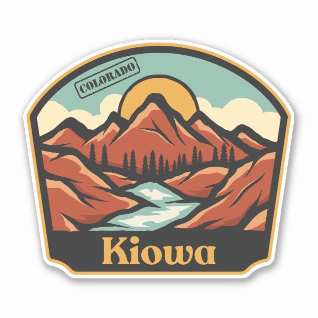 Adesivo Kiowa, Colorado (Frente)