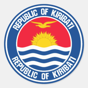 Adesivo Kiribati Round Emblem