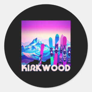 Adesivo Kirkwood Ski - Esqui e Snowboard ao estilo retrô d