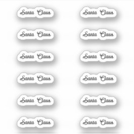 Adesivo Kiss-Cut Papai Noel Signature Amora 2 Negrito