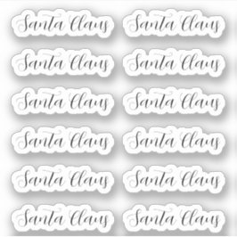 Adesivo Kiss-Cut Santa Claus Signature Abigaile Sticker