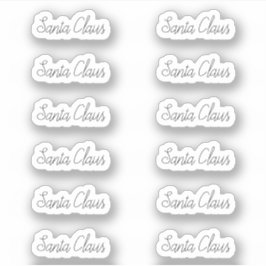 Adesivo Kiss-Cut Santa Claus Signature Alexandrea Sticker