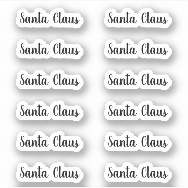 Adesivo Kiss-Cut Santa Claus Signature Angeletti (Frente)