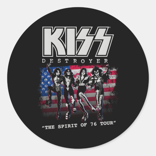 Adesivo Kiss Destroyer O Espírito De 1976 (Frente)