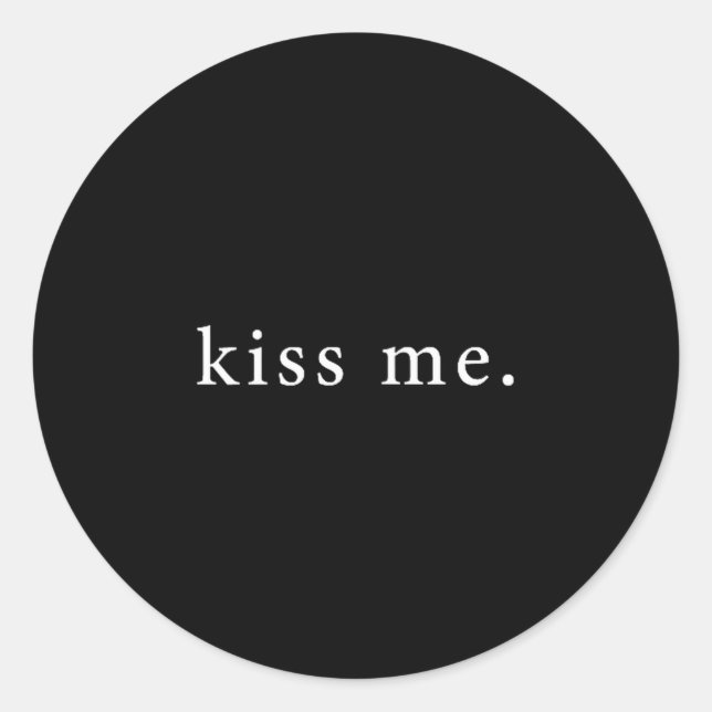 Adesivo Kiss Me Valentine's Day Minimalist  (Frente)