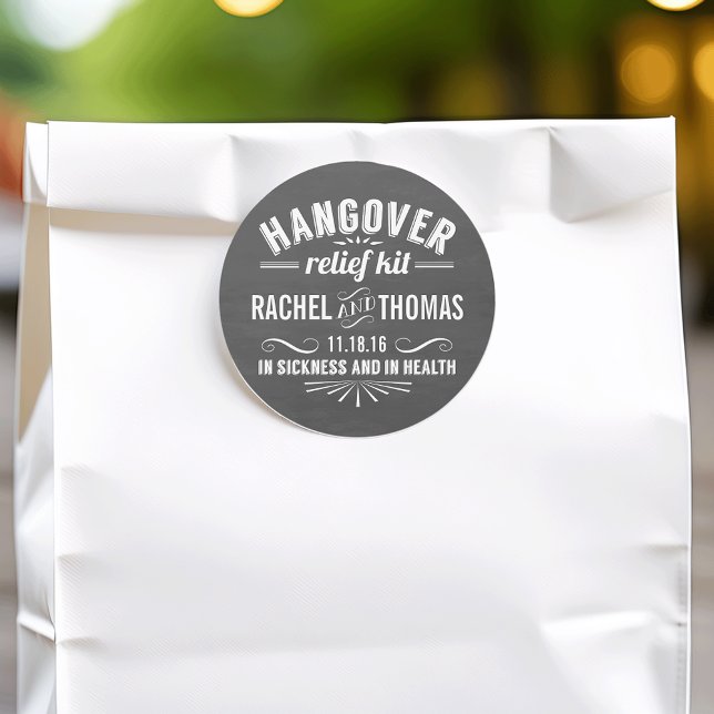 Adesivo Kit de Alivio de toque de mão | Favor de Casamento (Criador carregado)