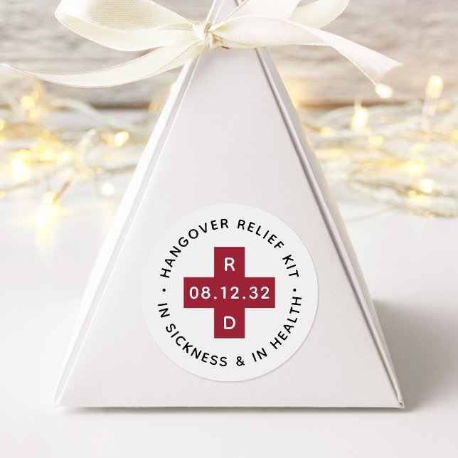 Adesivo Kit de Alivio de toque de mão | Favor de Casamento (Criador carregado)