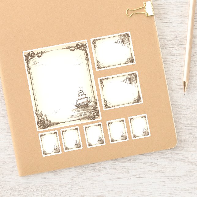 Adesivo kit de menu de navios piratas (Notebook)