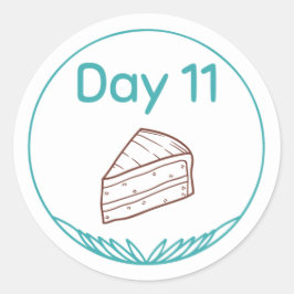 Adesivo Kit de Provando de Chocolate Dia 11