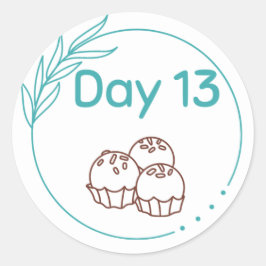 Adesivo Kit de Provando de Chocolate Dia 13