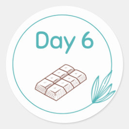 Adesivo Kit de Provando de Chocolate Dia 6