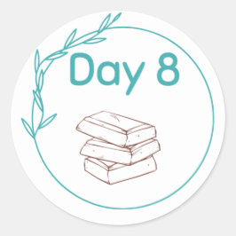 Adesivo Kit de Provando de Chocolate Dia 8