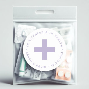 Adesivo Kit de Ressaca Lavanda Na Doença e Na Saúde