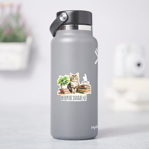 Adesivo Kit de sobrevivência de introvertido (Gato,planta,