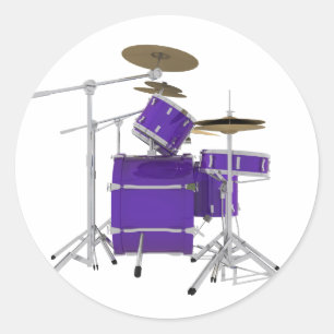 Adesivo Kit de tambor roxo/violeta: