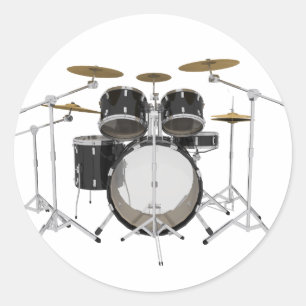 Adesivo Kit do tambor preto: