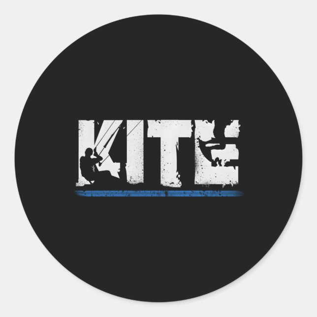 Adesivo Kite Kiteboard Kiting Kitesurfing Kitesurf (Frente)