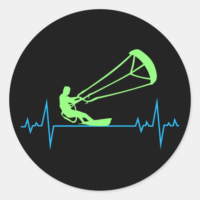 Adesivo Kitesurfing Kitesurf Kitesurf Para Esportes Aquáti (Frente)