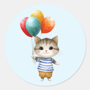 Adesivo Kitten com Balões de Aniversário   Celebra de Fest