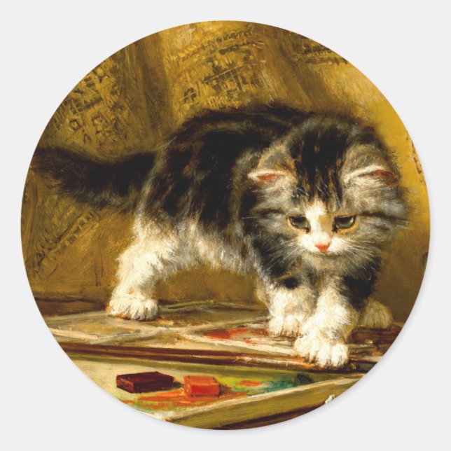 Adesivo Kitten com pintura e escovas (Frente)