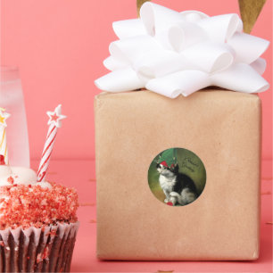 Adesivo Kitten de Natal - Saudações de Época