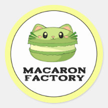 Kitty Cat Matcha Macaron