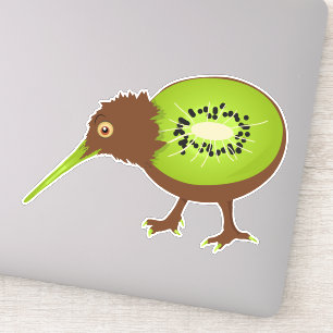 Adesivo Kiwi Bird Fruta engraçada