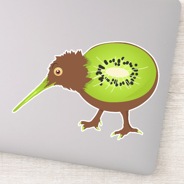 Adesivo Kiwi Bird Fruta engraçada (Detalhe)