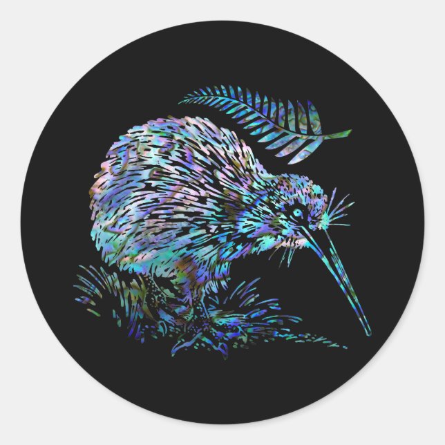 ADESIVO KIWI DA NOVA ZELÂNDIA PAUA (Frente)