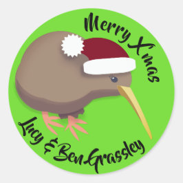 Adesivo Kiwi de Natal