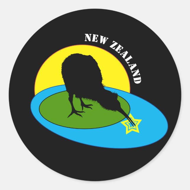 Adesivo Kiwi - Nova Zelândia Bird & Bro Fashion (viagem) (Frente)