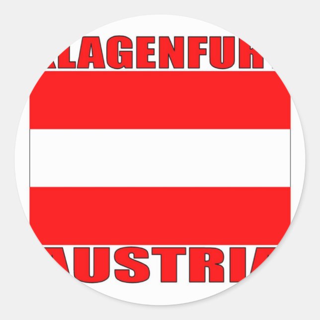 Adesivo Klagenfurt, Áustria (Frente)