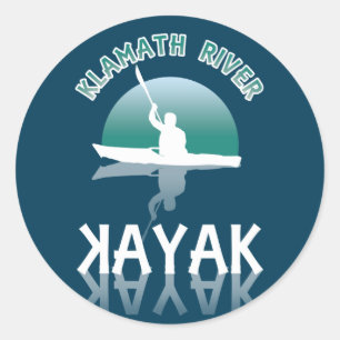 Adesivo Klamath River California - Kayak