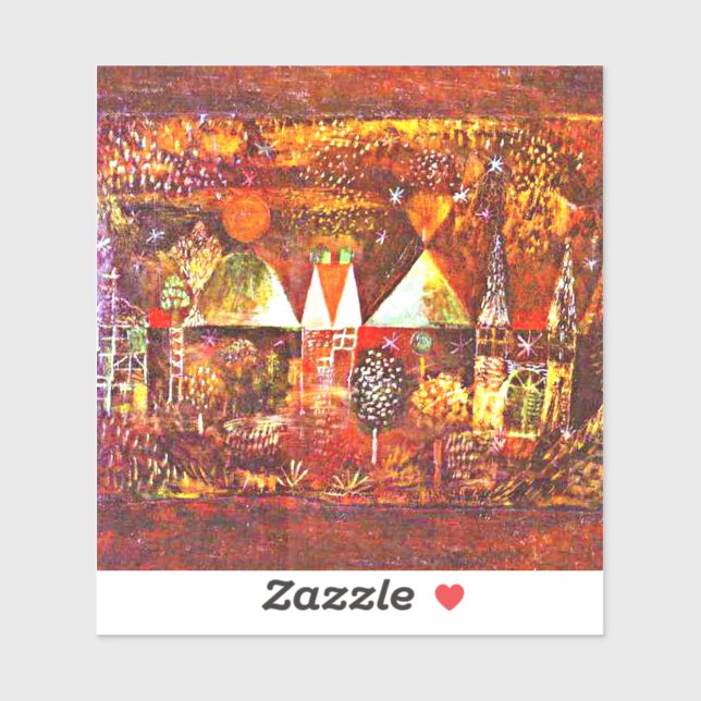 Adesivo Klee - Festividade Nocturna (Folha)