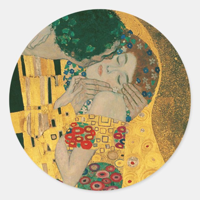 Adesivo Klimt // A Pintura Do Beijo (Frente)